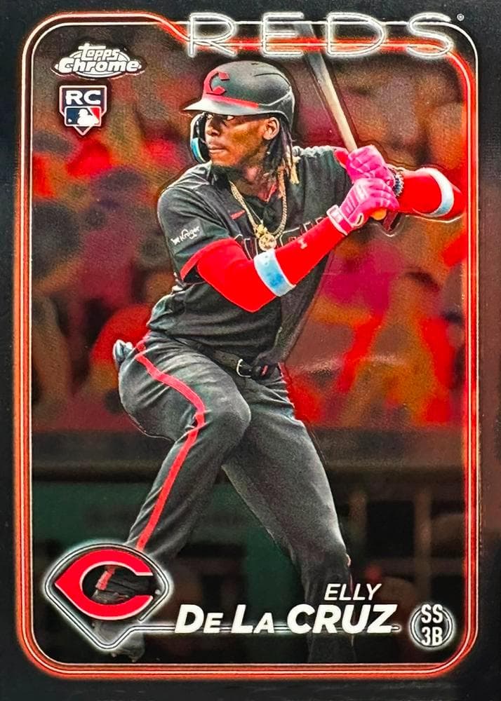 2024 Topps Chrome Elly De La Cruz rookie card number 44, card front