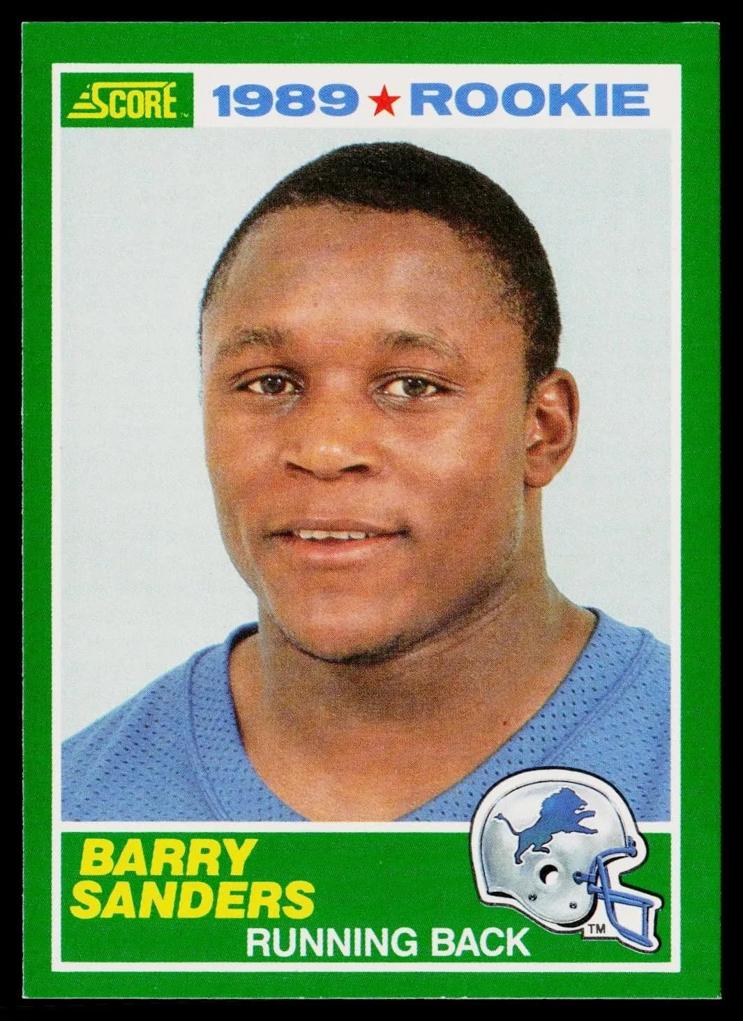 1989 Score Barry Sanders #257 rookie card front