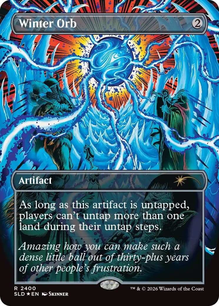 The Winter Orb card from the Roadshow So Salty Secret Lair drop