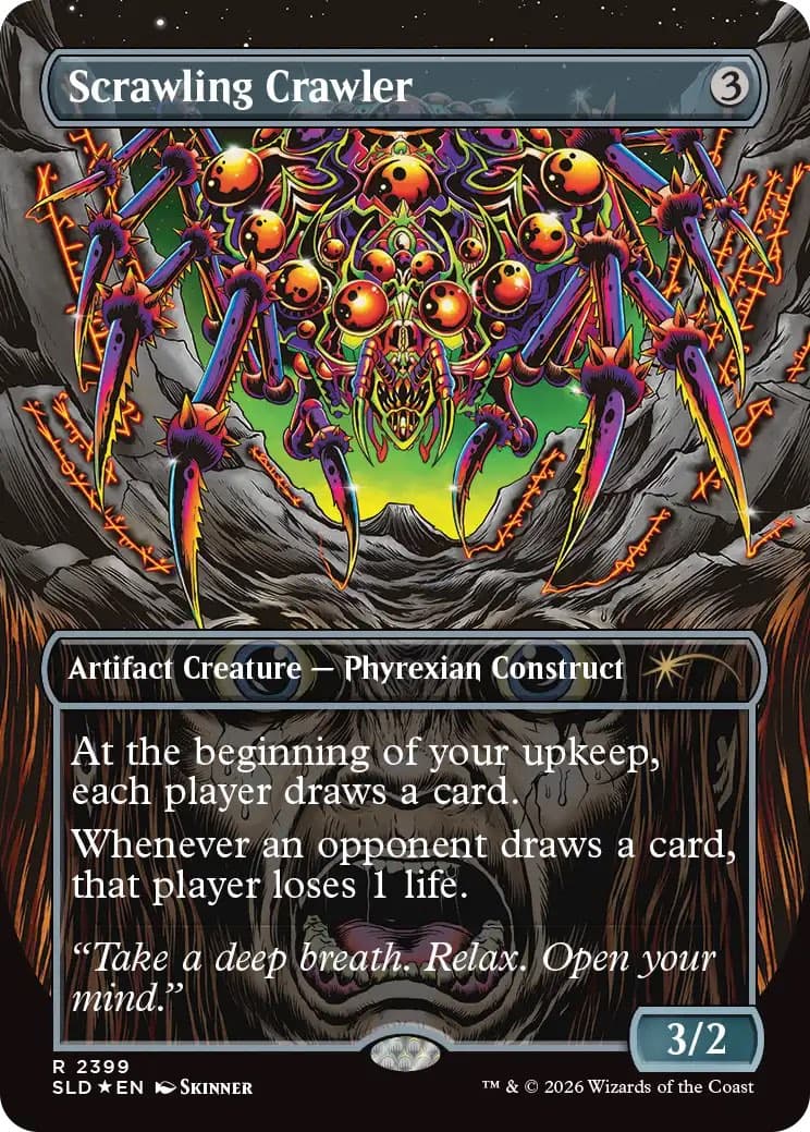 The Scrawling Crawler card from the Roadshow So Salty Secret Lair drop