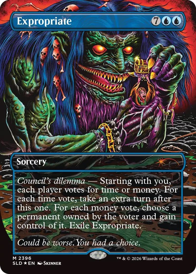 The Expropriate card from the Roadshow So Salty Secret Lair drop