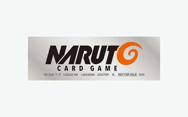 The Naruto Card Game logo sticker given to tutorial players