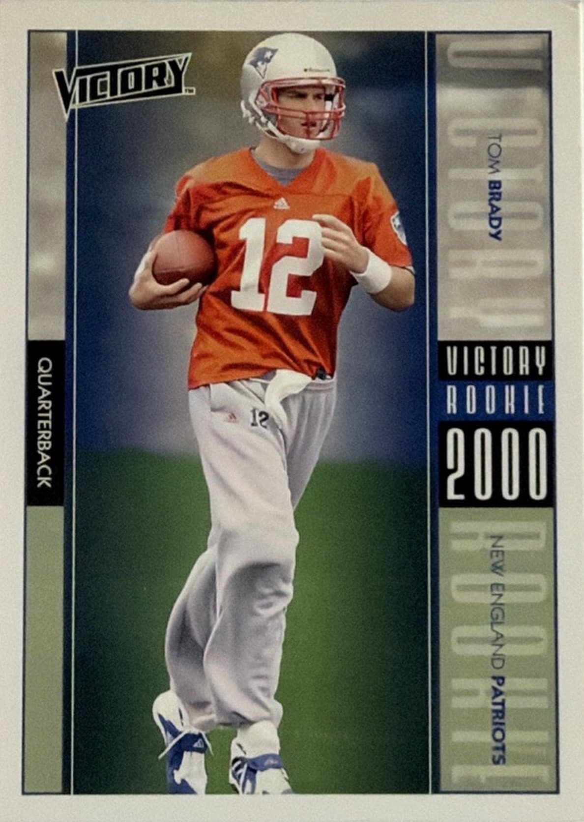 Tom Brady's 2000 Upper Deck Victory #326 rookie card, raw