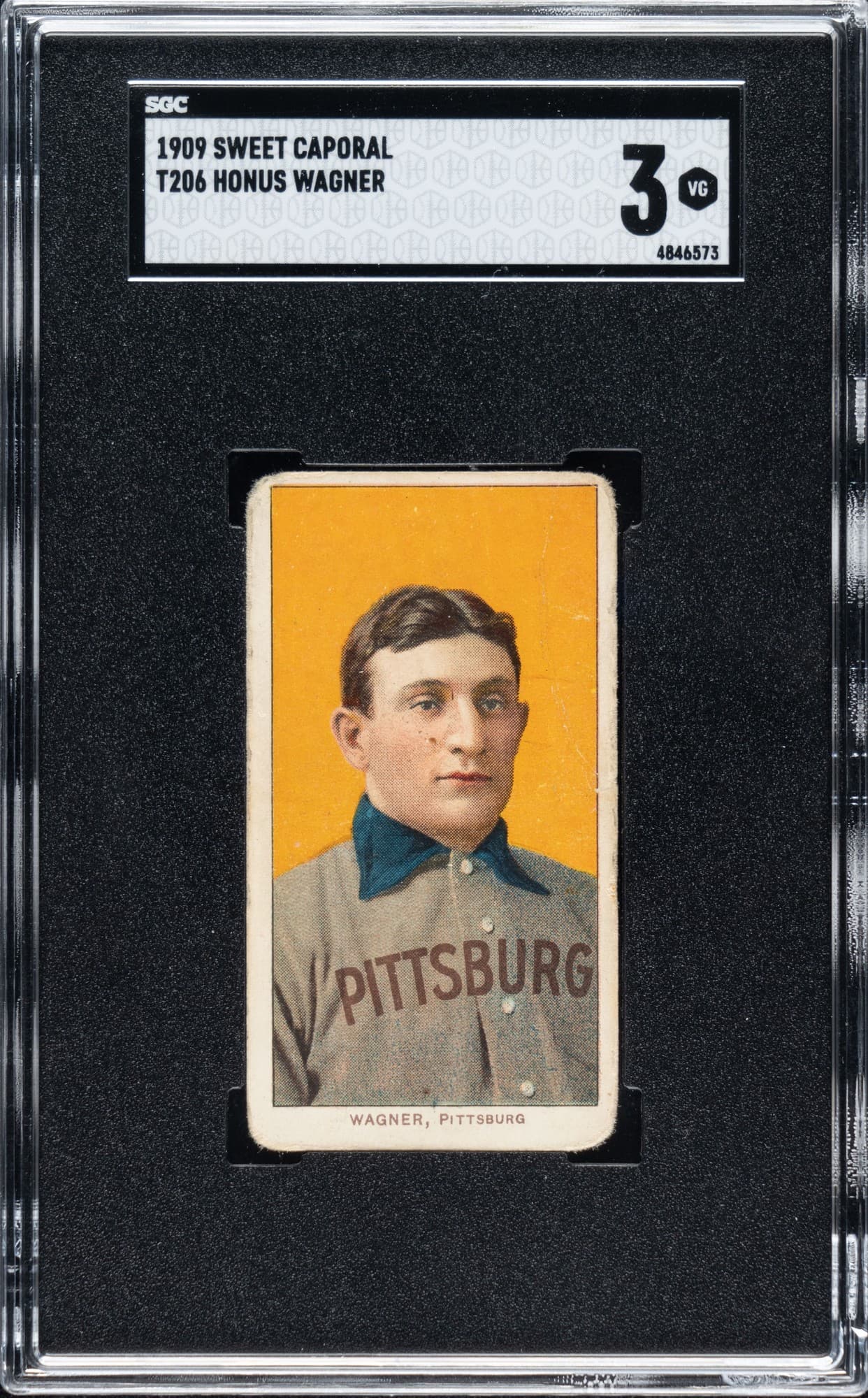 T206 Honus Wagner in an SGC 3 slab