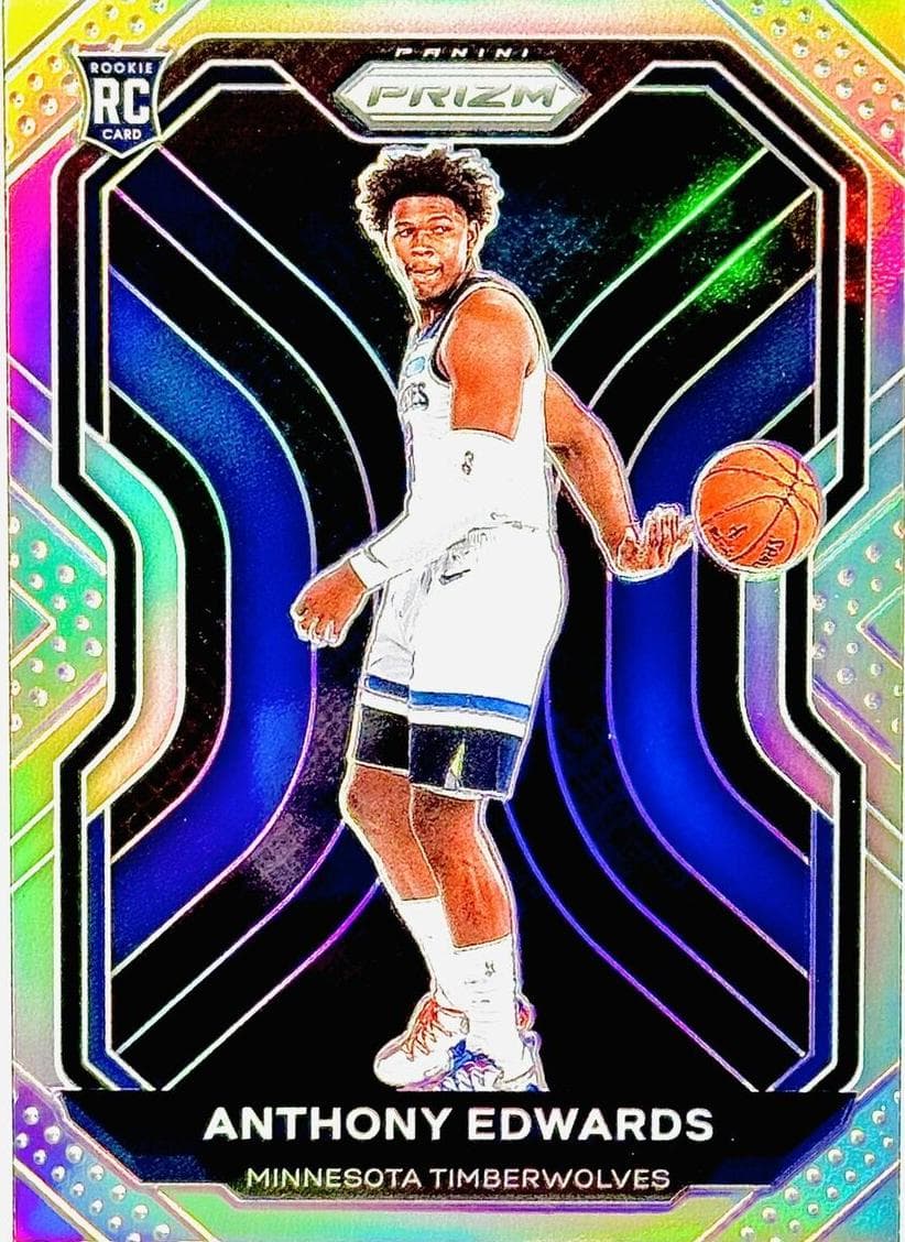 Anthony Edwards 2020 Panini Prizm Silver #258 rookie card