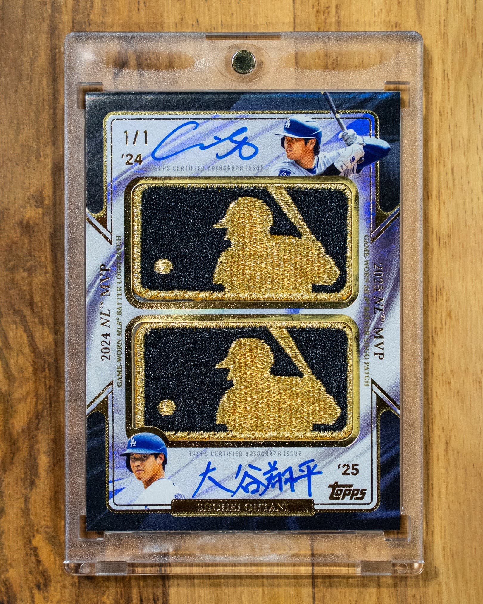 2026 Topps Chrome Shohei Ohtani Back to Back Dual Gold Logoman autograph 1/1