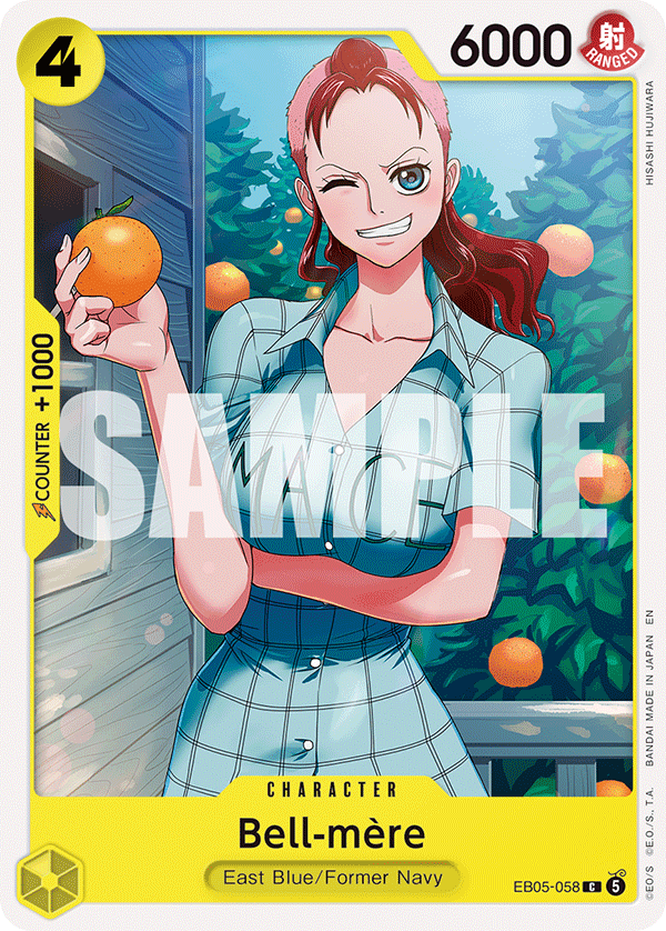 Bell-mère EB05-058, One Piece Card Game Extra Booster Heroines Edition Vol. 2, Bandai sample image.