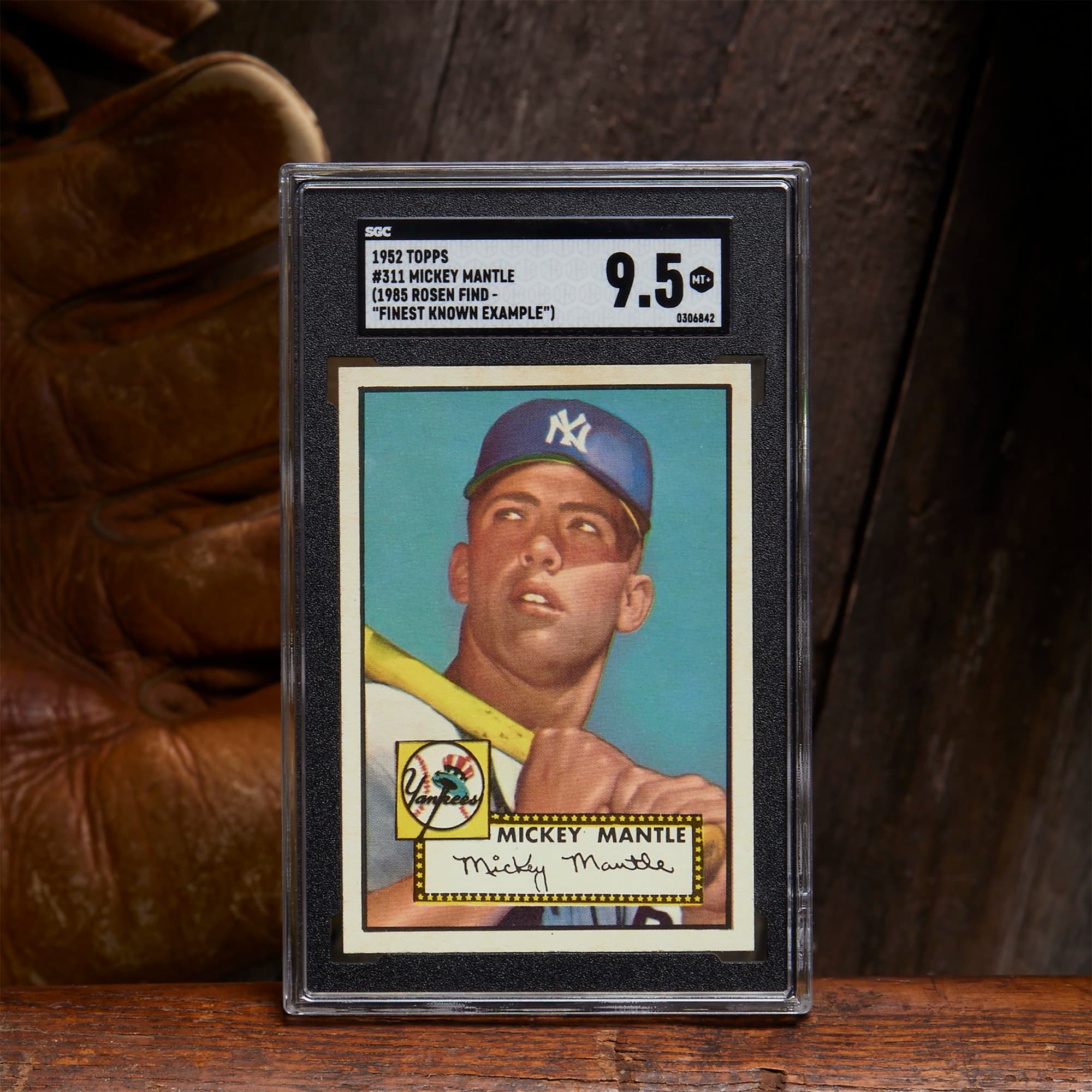 1952 Topps Mickey Mantle #311 in an SGC 9.5 slab