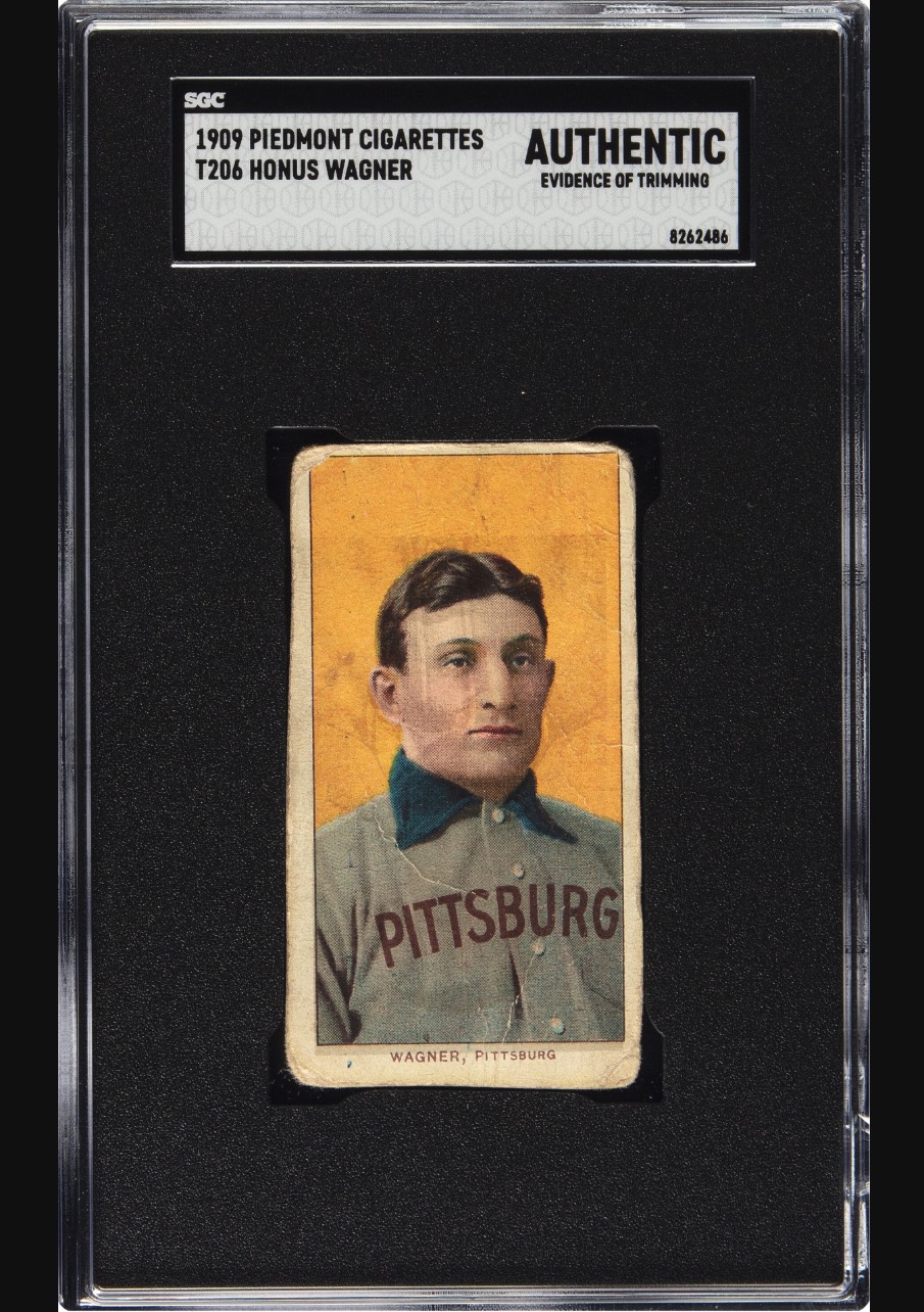 T206 Honus Wagner, Piedmont back, SGC Authentic. Photo: Heritage Auctions.