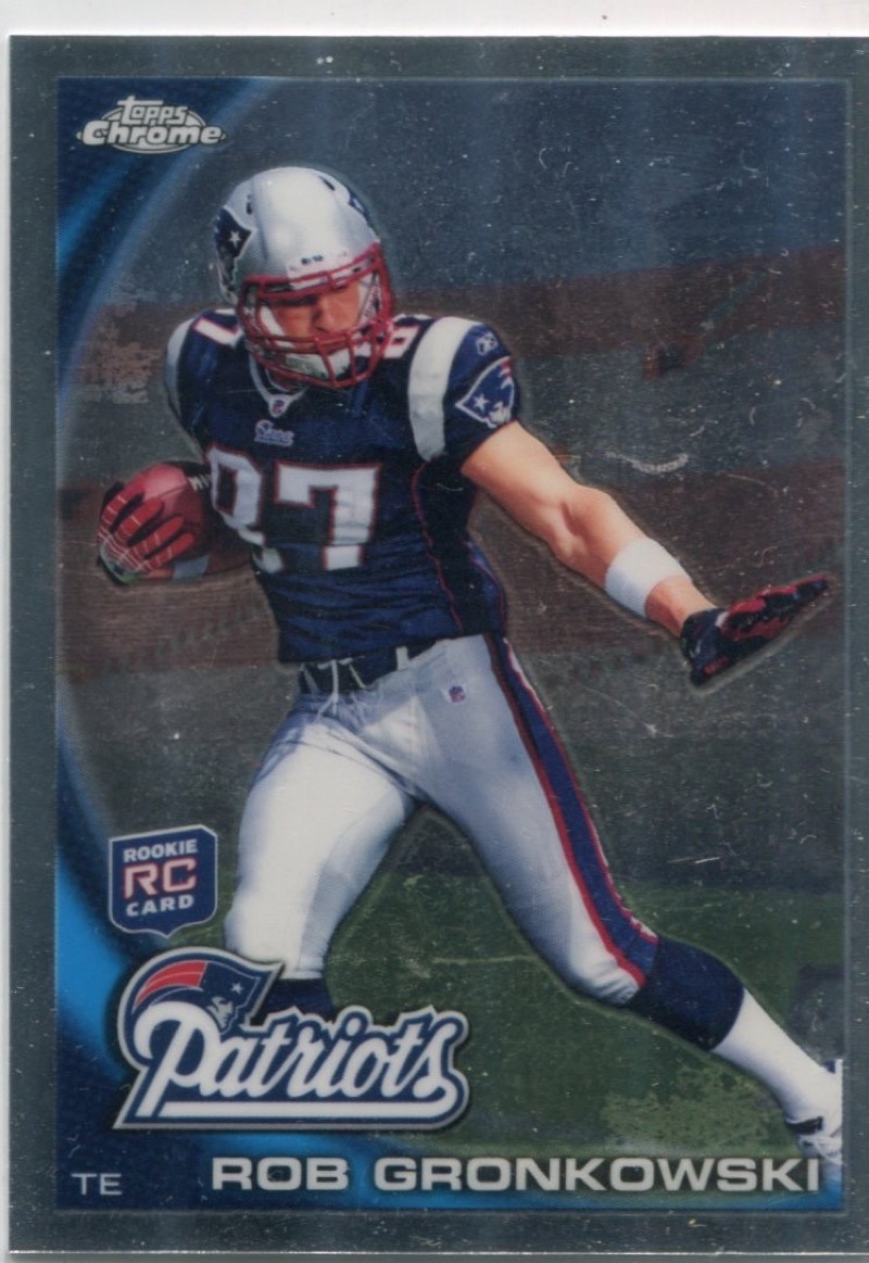 Rob Gronkowski 2010 Topps Chrome #C112 rookie. Photo: eBay listing.