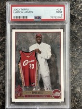 LeBron James 2003-04 Topps #221 rookie, PSA 9. Photo: eBay listing.