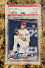 2018 Topps Shohei Ohtani #700 White Jersey rookie, PSA 9. Photo: eBay listing.