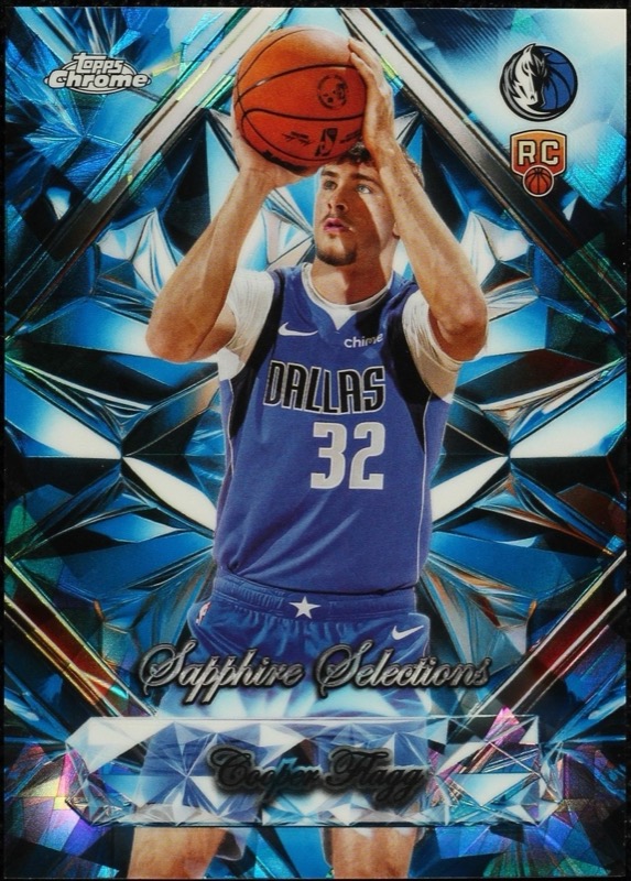 Cooper Flagg 2025-26 Topps Chrome Sapphire Edition Sapphire Selections rookie #SS-1. Photo: eBay listing.