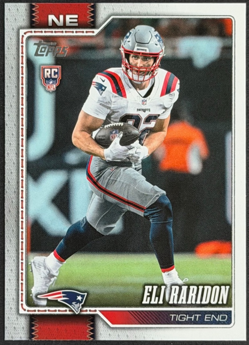 Eli Raridon 2026 Topps Flagship #369 rookie, raw. Photo: eBay listing.