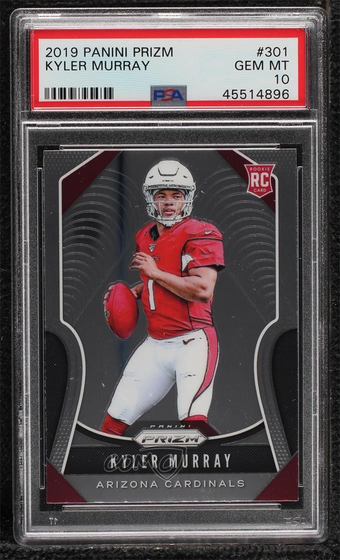 Kyler Murray 2019 Panini Prizm #301 rookie, PSA 10. Photo: eBay listing.