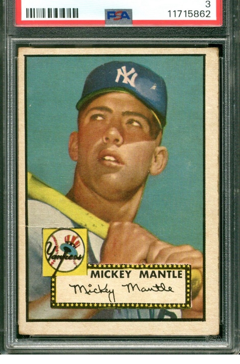 Mickey Mantle 1952 Topps #311, PSA 3. Photo: eBay listing.