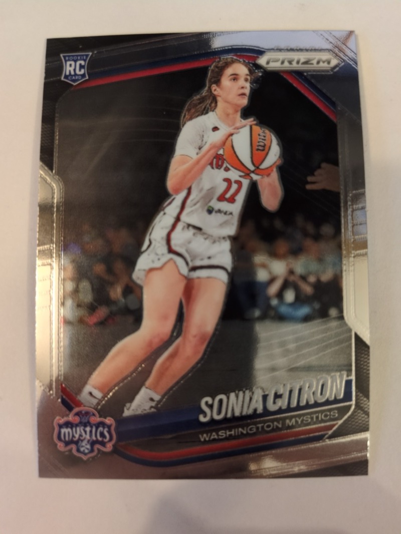 Sonia Citron 2025 Panini Prizm WNBA #122 rookie. Photo: eBay listing.
