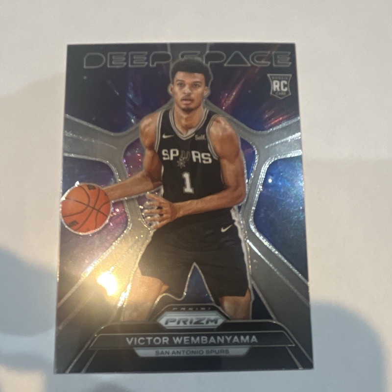 Victor Wembanyama 2023-24 Panini Prizm Deep Space #1, raw, example listing. Photo: eBay listing.